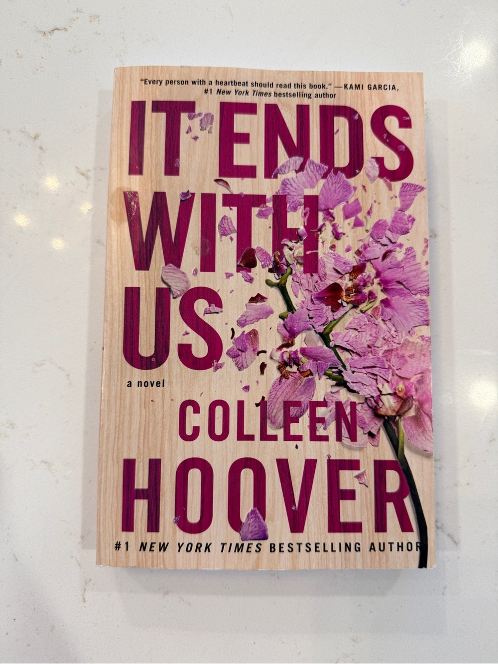 It Ends With Us — Pink Floral Cover Coffee Table Book